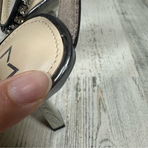 New Marc Fisher Karima Rhinestones Embellished Heeled Sandals #961 - Picture 12 of 13